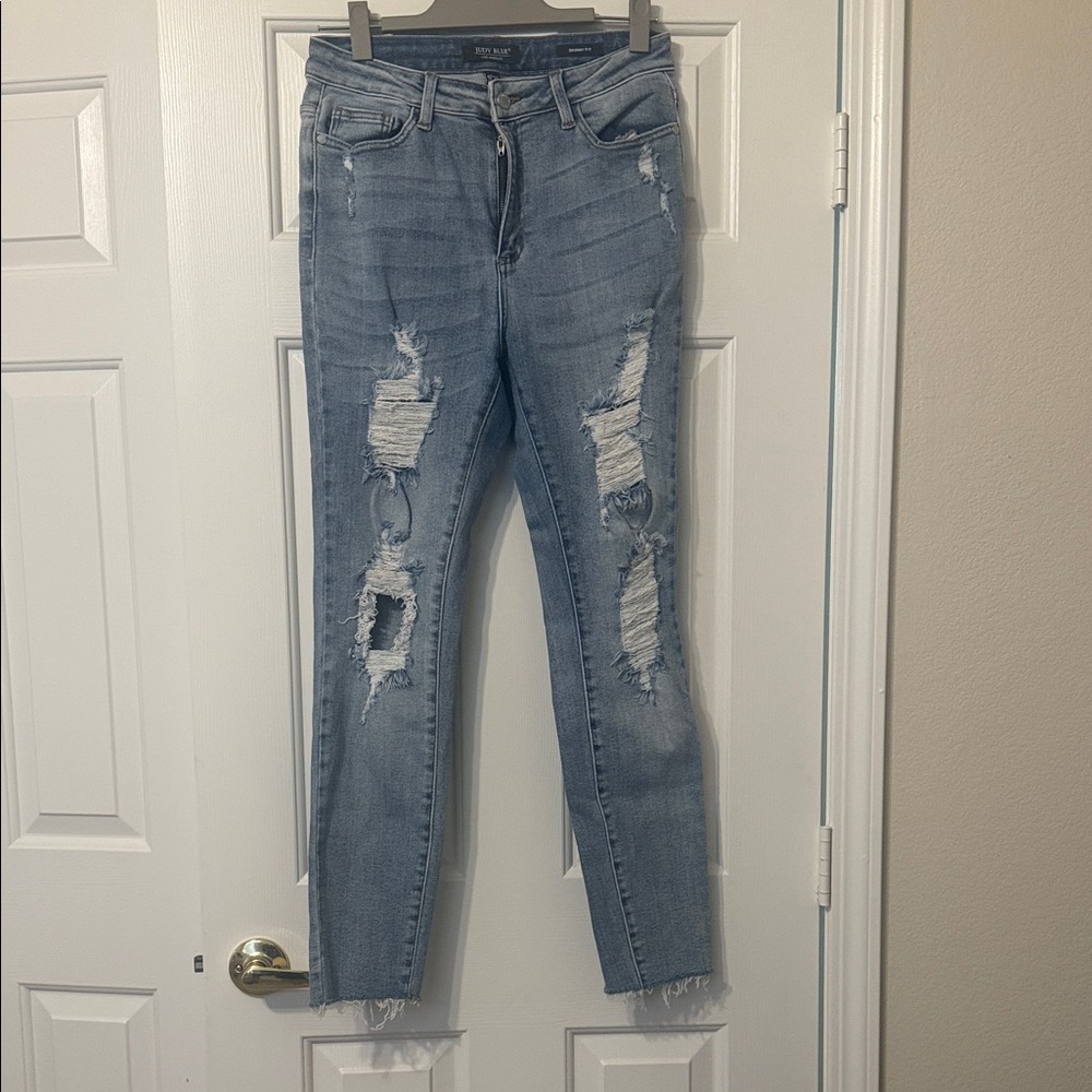 Judy Blue Distressed Blue Jeans